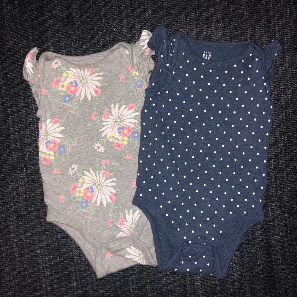 2 Baby Gap Print Bodysuits